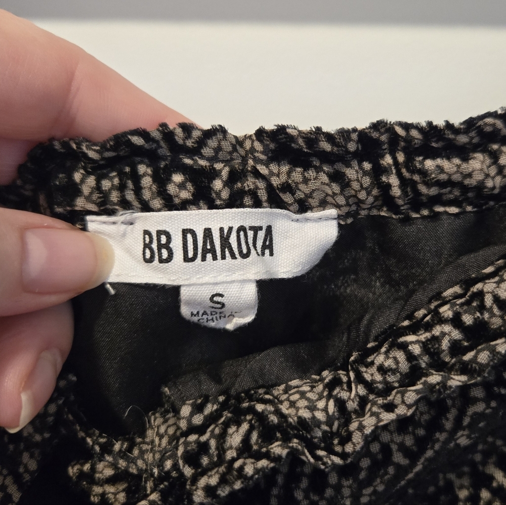 BB Dakota Westerly Burnout Velvet Dress Black Size Small - Picture 6 of 8